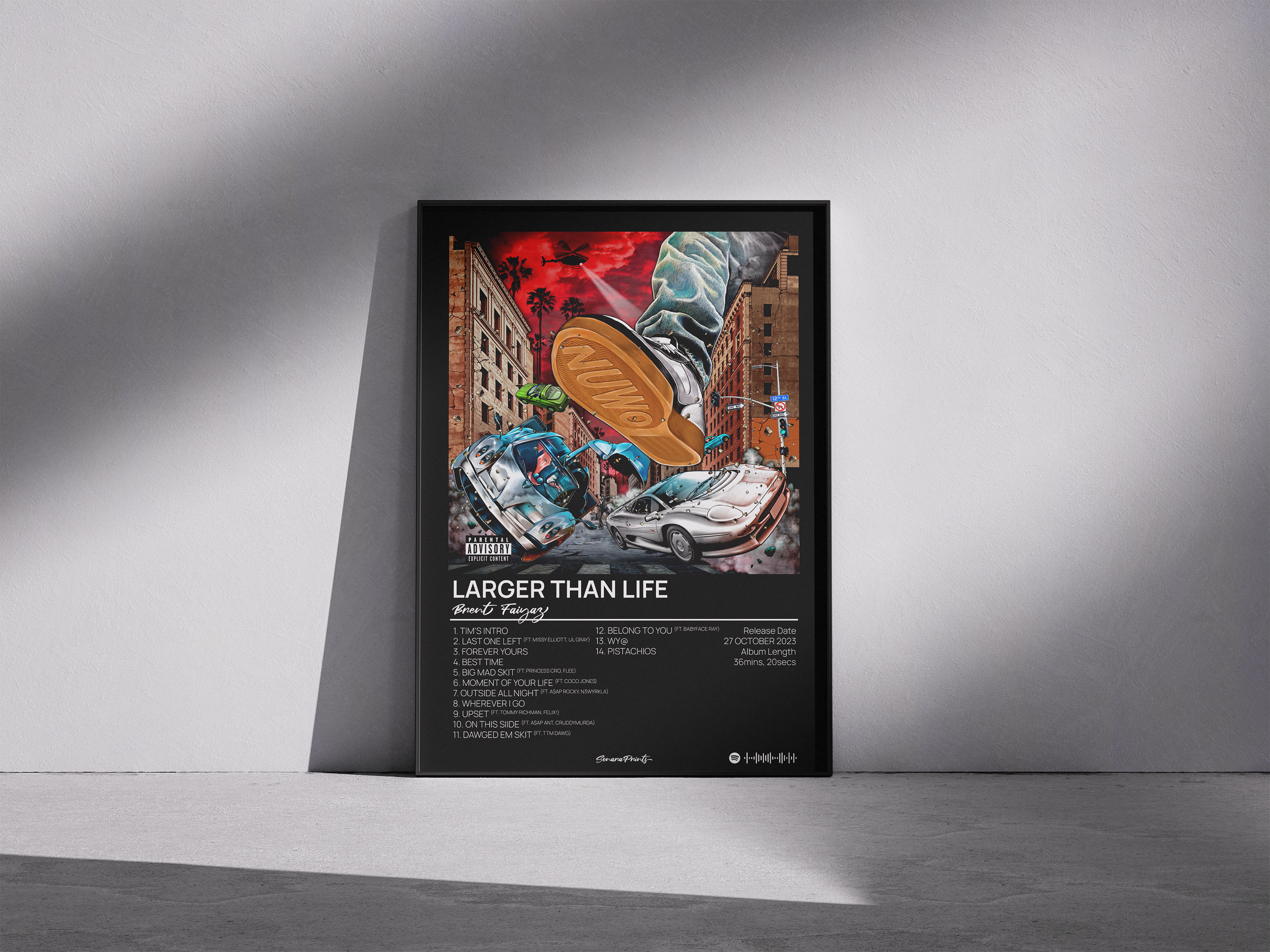 [ALBUM] Brent Faiyaz - Larger Than Life Poster
