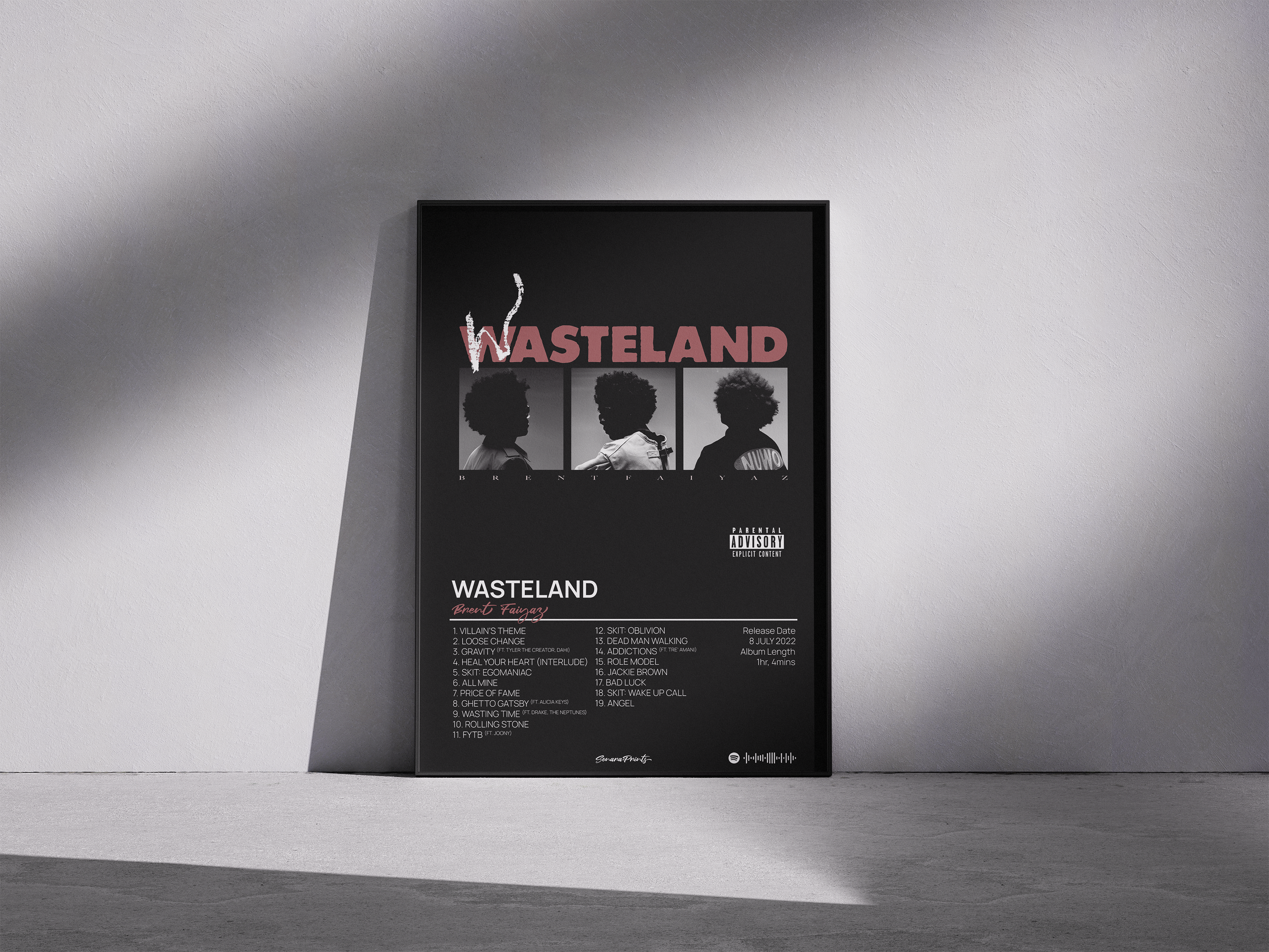 [ALBUM] Brent Faiyaz - WASTELAND Poster