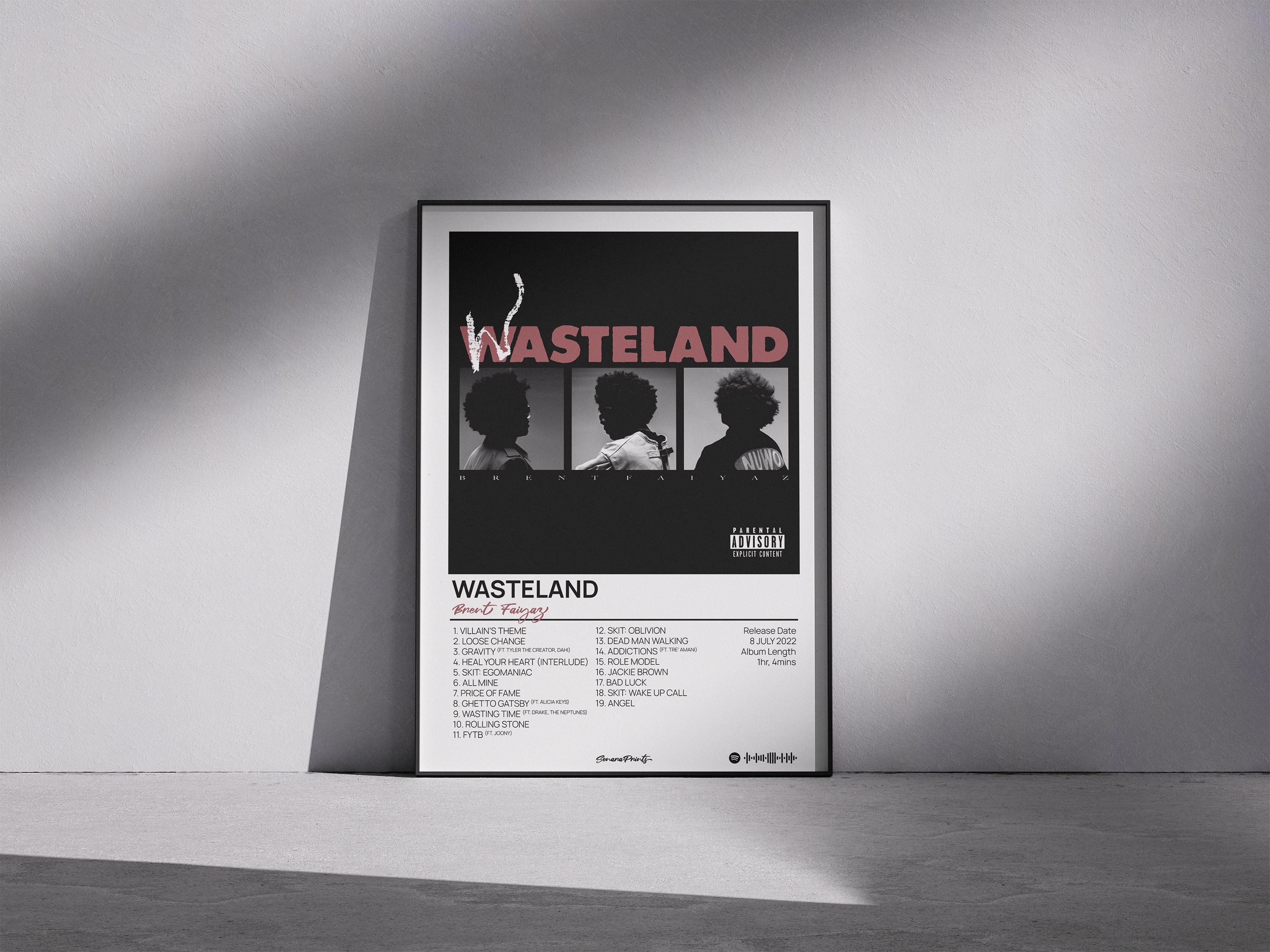 [ALBUM] Brent Faiyaz - WASTELAND Poster