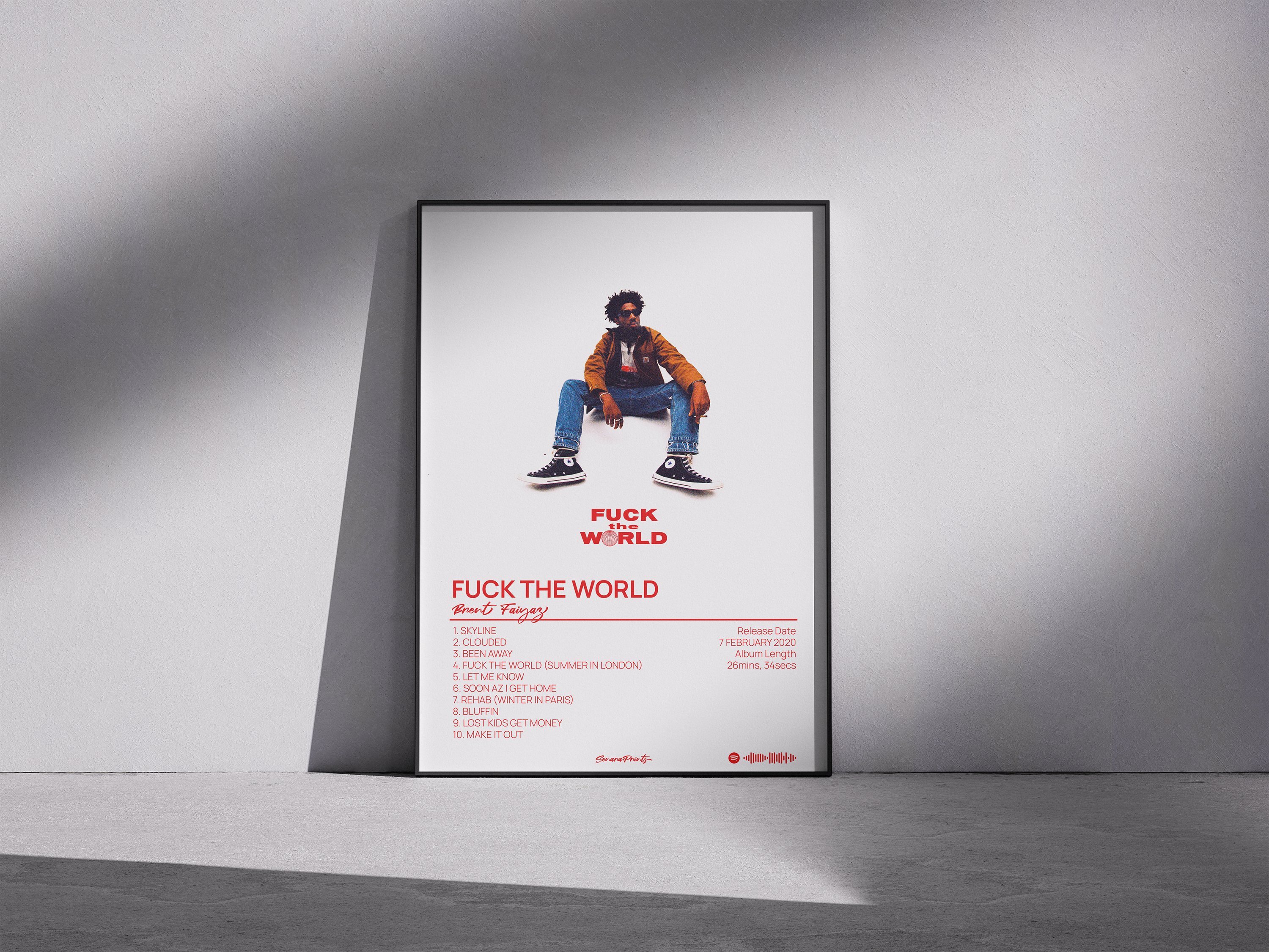 [ALBUM] Brent Faiyaz - FUCK THE WORLD Poster